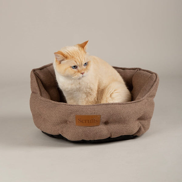 Seattle Cat Bed - Sienna Brown Cat Bed Scruffs®