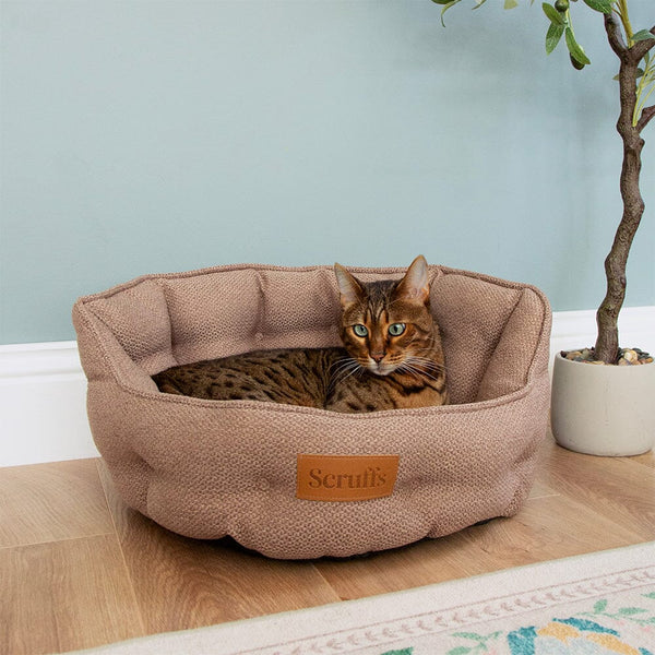 Seattle Cat Bed - Sienna Brown Cat Bed Scruffs®