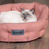 Seattle Cat Bed - Coral Pink Cat Bed Scruffs®