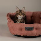 Seattle Cat Bed - Coral Pink Cat Bed Scruffs®