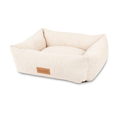 Boucle Dog Bed - Ivory 100% polyester Dog Bed Scruffs