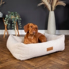 Boucle Box Bed - Ivory Dog Bed Scruffs®