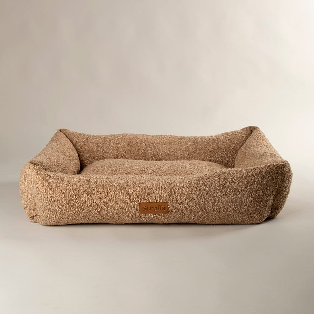 Boucle Box Bed - Desert Brown Dog Bed Scruffs®