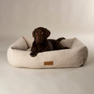 Boucle Box Bed - Ivory Dog Bed Scruffs®