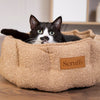 Boucle Cat Bed - Desert Brown 100% polyester Cat Bed Scruffs - Cat on Bed