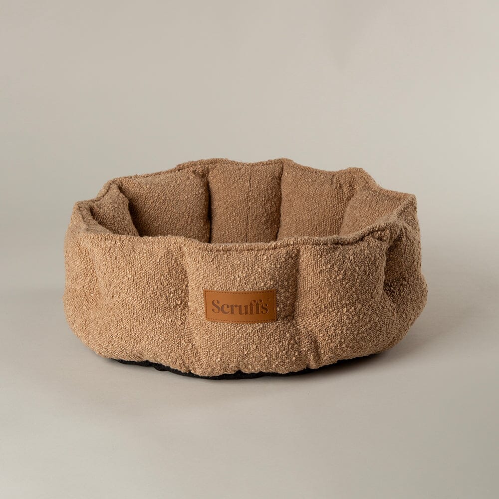 Boucle Cat Bed - Desert Brown Cat Bed Scruffs®