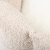 Boucle Cat Bed - Ivory 100% polyester Cat Bed - Close up of ivory outer and cream inner - Scruffs