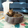 Boucle Cat Bed - Slate Grey Cat Bed Scruffs®