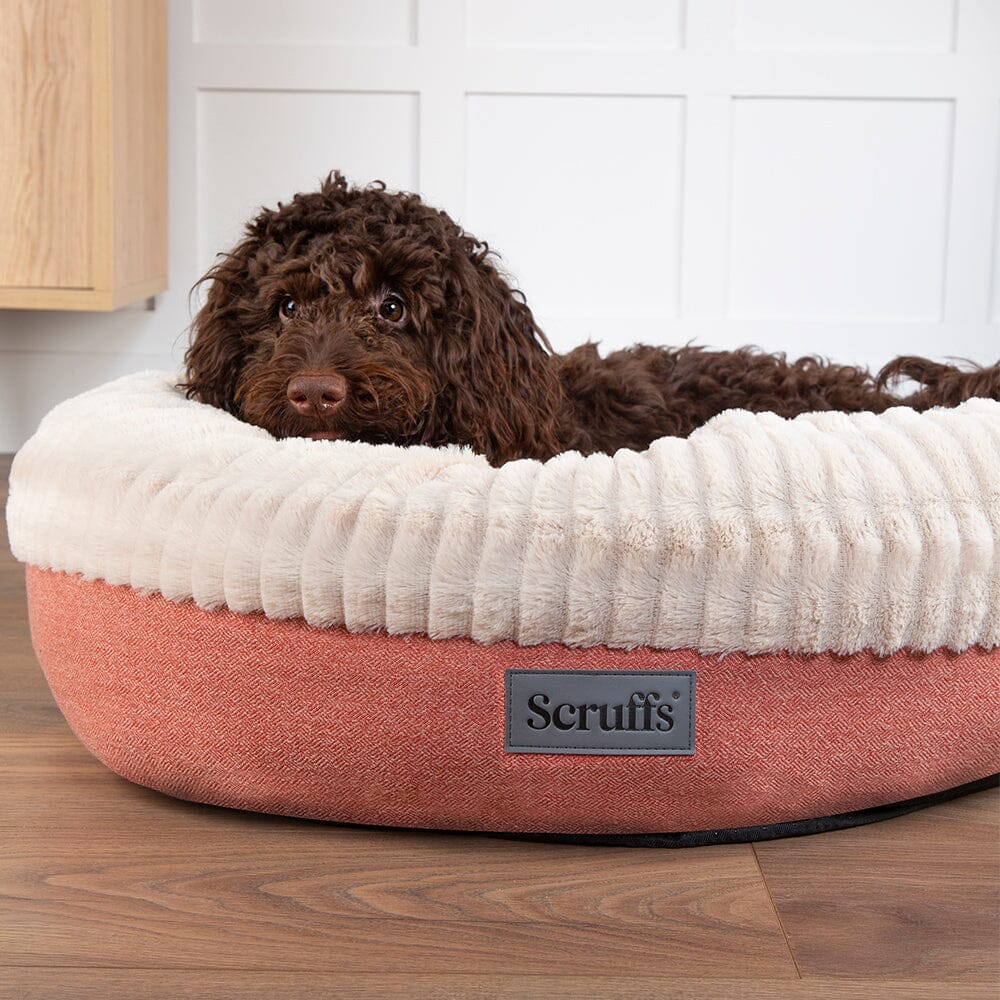 Ellen Donut Bed - Terracotta Red Dog Bed Scruffs®