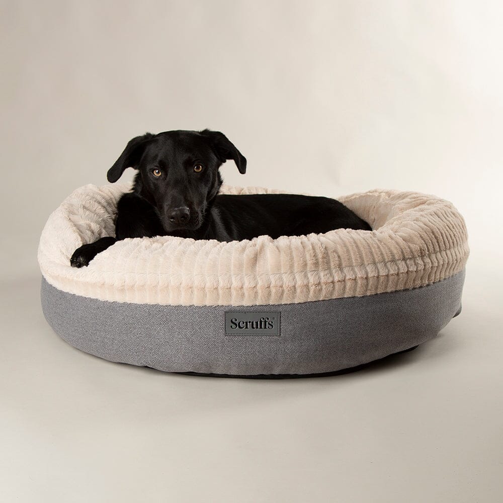 Ellen Donut Bed - Light Grey Dog Bed Scruffs®
