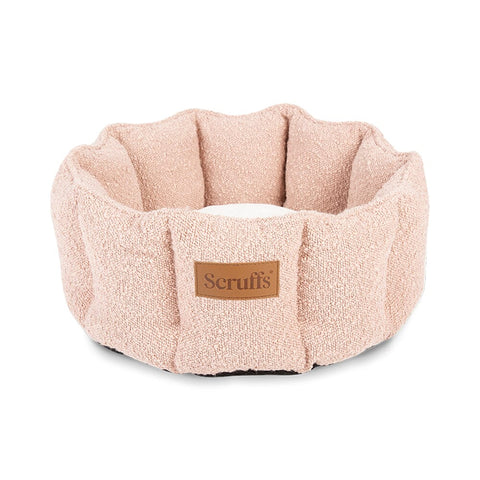 Boucle Cat Bed - Blush Pink 100% polyester Cat Bed Scruffs