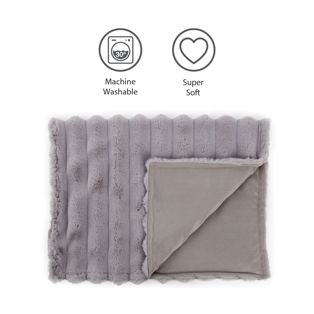 Aspen Grey Pet Blanket for Dogs and Cats - Soft Dog Blanket