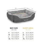 Cosy Soft-Walled Dog Bed - Grey Dog Bed Scruffs®