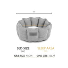 Boucle Cat Bed - Blush Pink Cat Bed Scruffs®