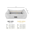 Coastal Box Bed - Green Dog Beds Scruffs®