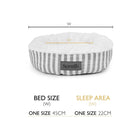Coastal Cat Bed product dimensions