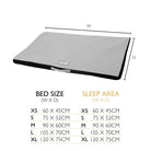 Expedition Water Resistant Crate Mat - Graphite Grey Dog Crate Mat Scruffs®