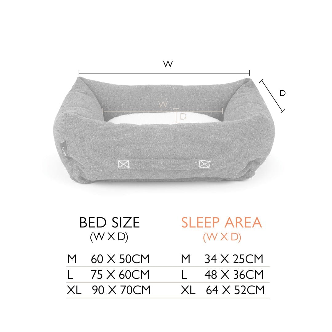 Eden 100% Recycled Box Bed - Sage Green Dog Beds Scruffs®