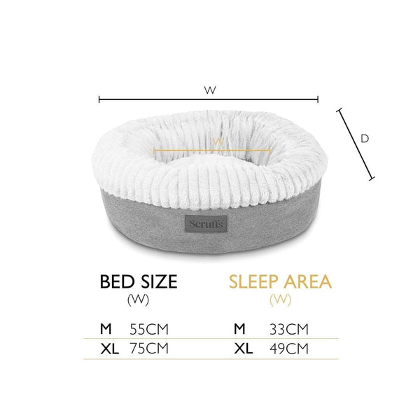 Ellen Donut Bed - Terracotta Red Dog Bed Scruffs®