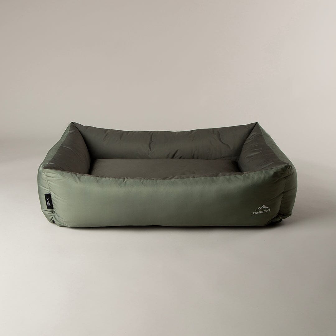 Expedition Water Resistant Box Bed - Khaki Green Scruffs®