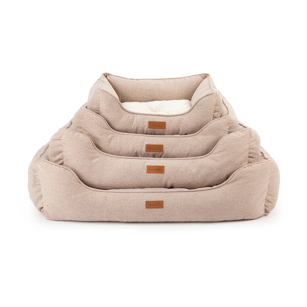 Harmony Box Bed - Tan Dog Beds petslovescruffs