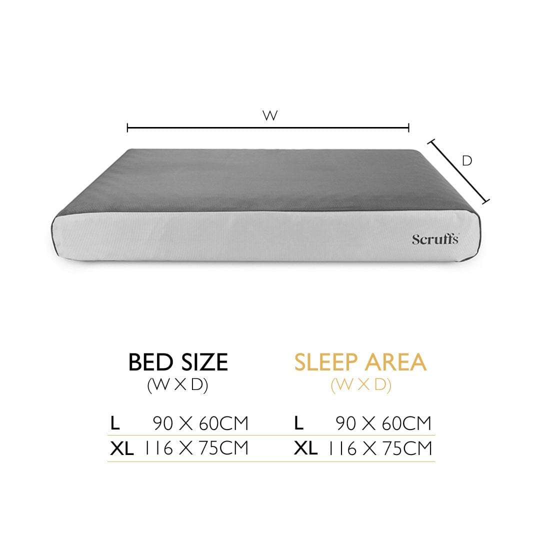 ArmourDillo Orthopaedic Dog Bed - Grey Dog Bed Scruffs®