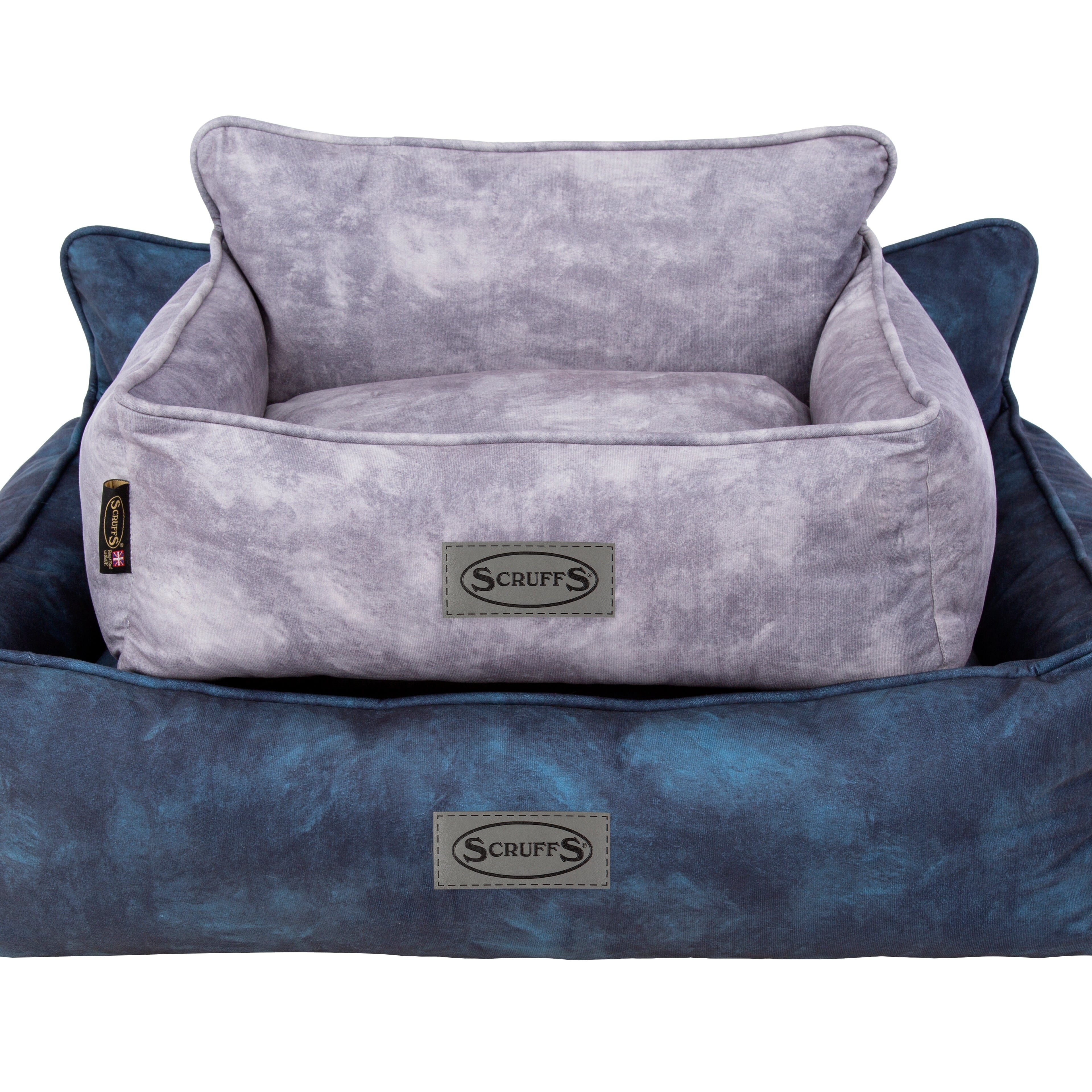 Kensington Box Bed - Navy Dog Bed Scruffs®
