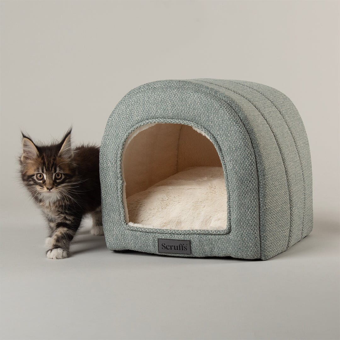 Seattle Cave Cat Bed - Topaz Green Cat Bed Scruffs®