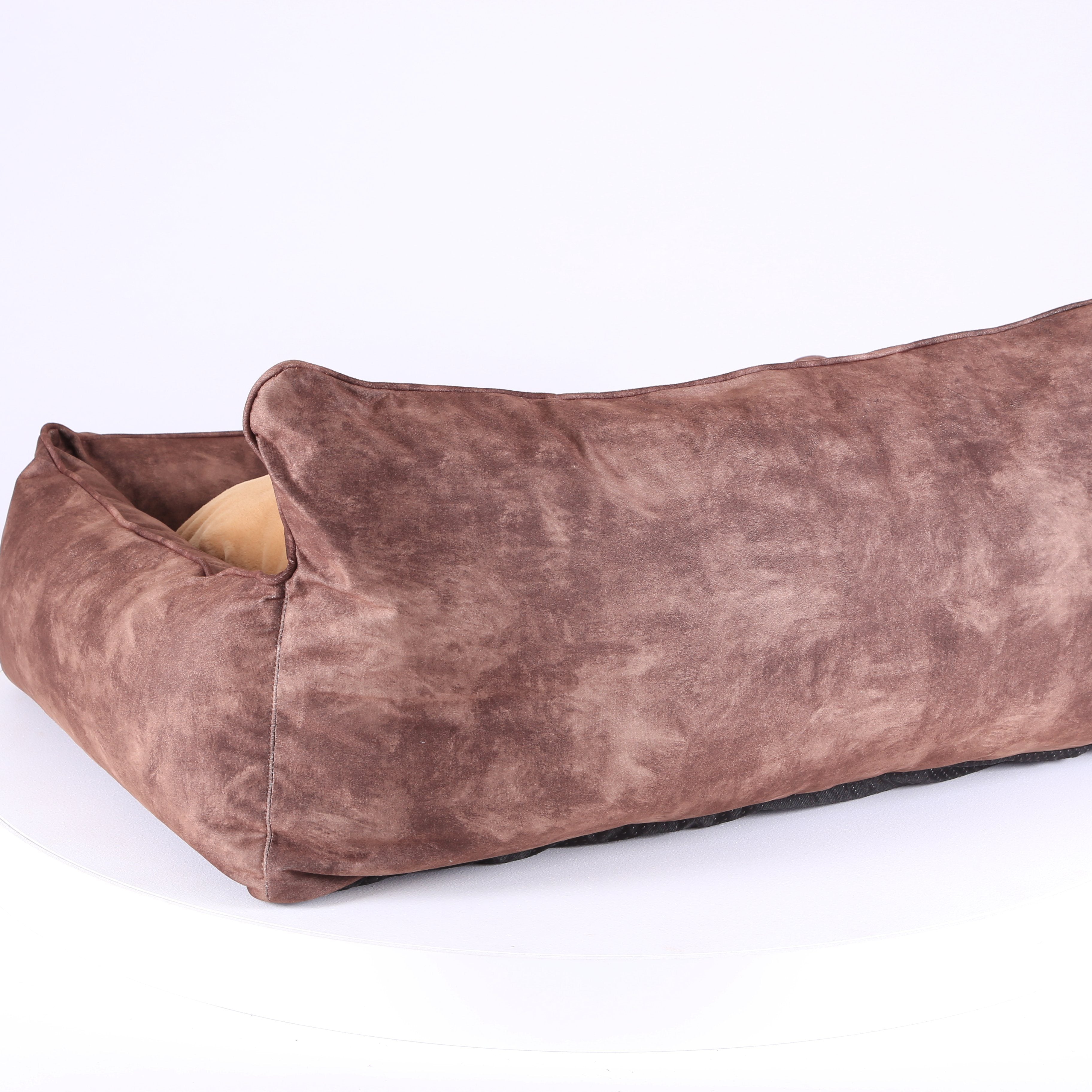 Kensington Box Bed - Chocolate Dog Bed Scruffs®