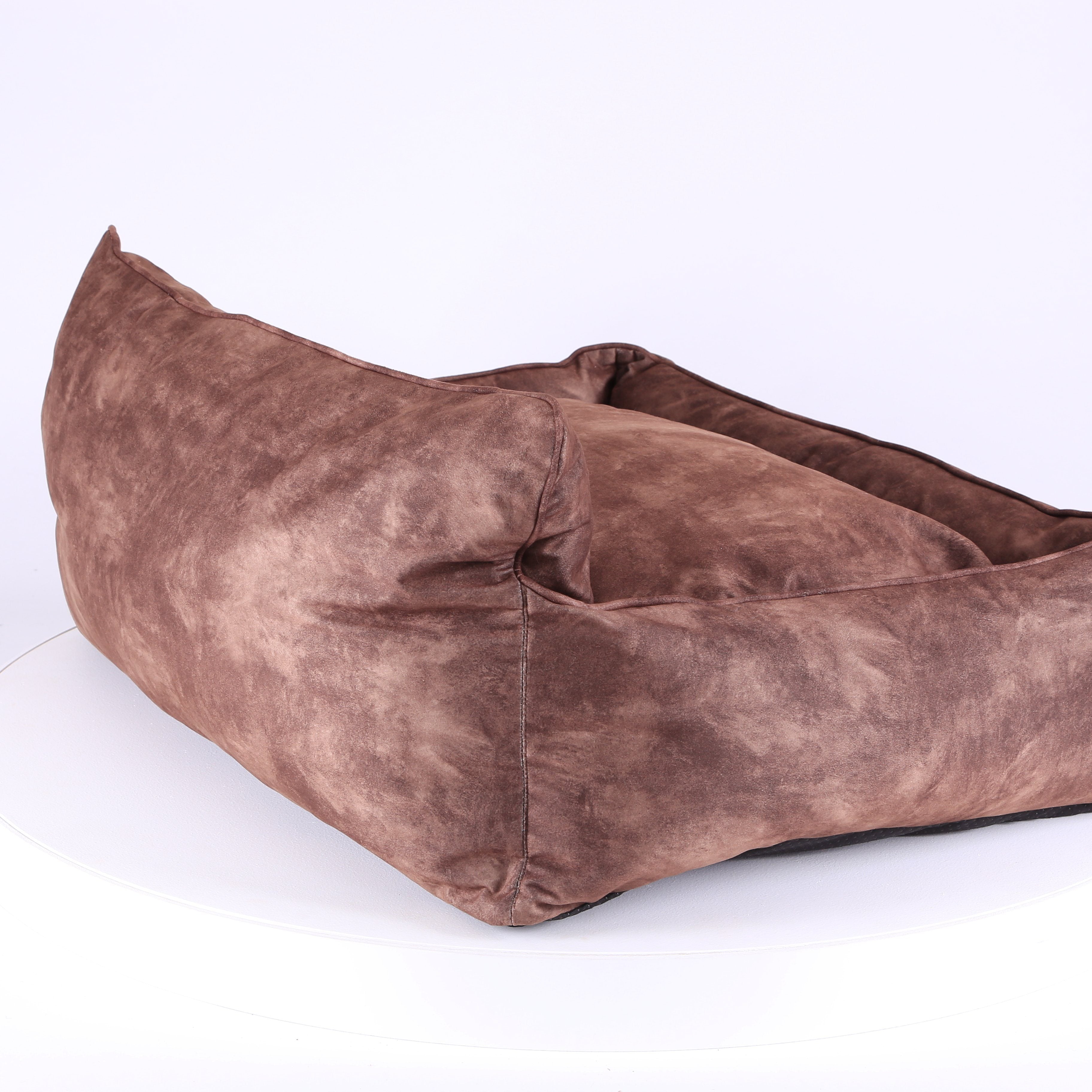 Kensington Box Bed - Chocolate Dog Bed Scruffs®