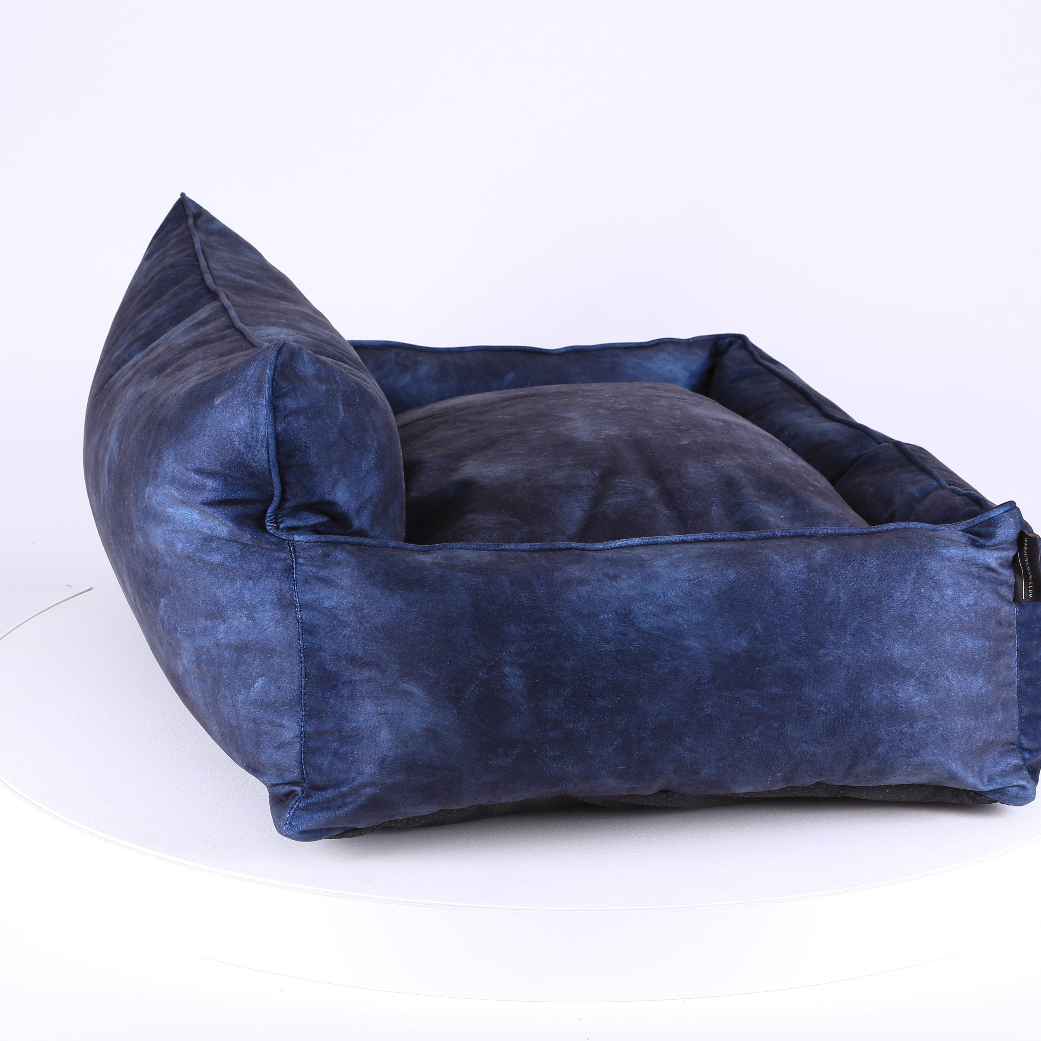 Kensington Box Bed - Navy Dog Bed Scruffs®