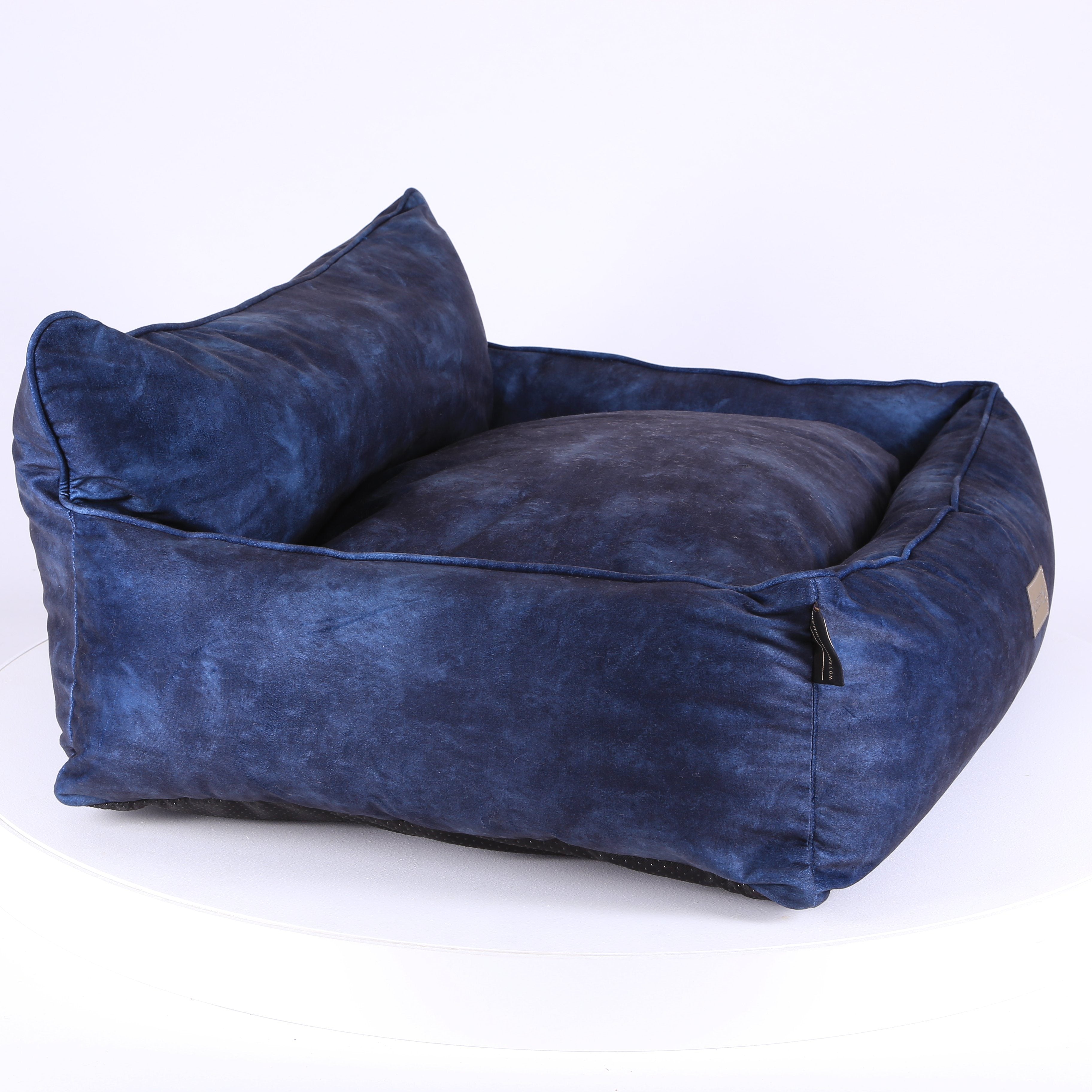 Kensington Box Bed - Navy Dog Bed Scruffs®