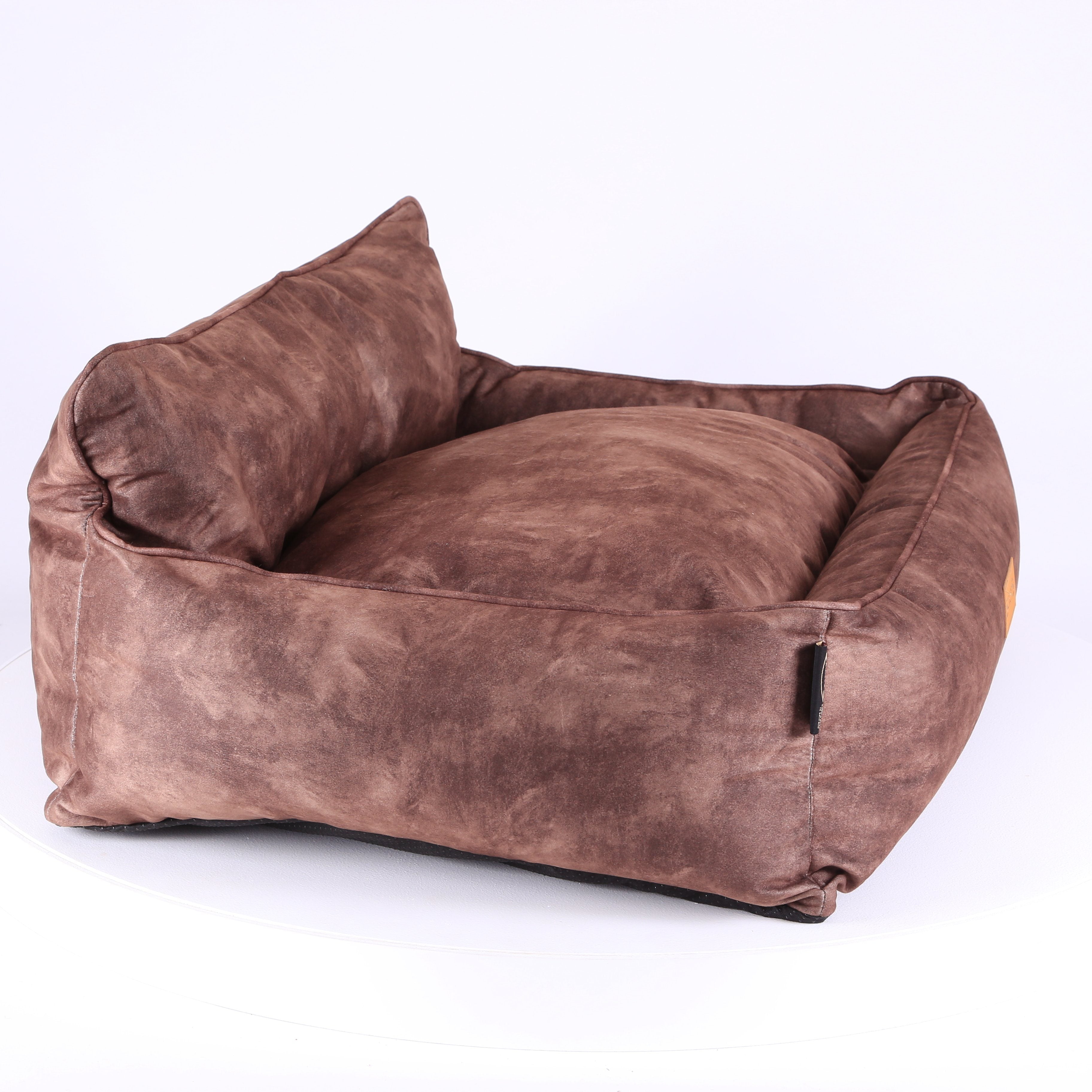 Kensington Box Bed - Chocolate Dog Bed Scruffs®