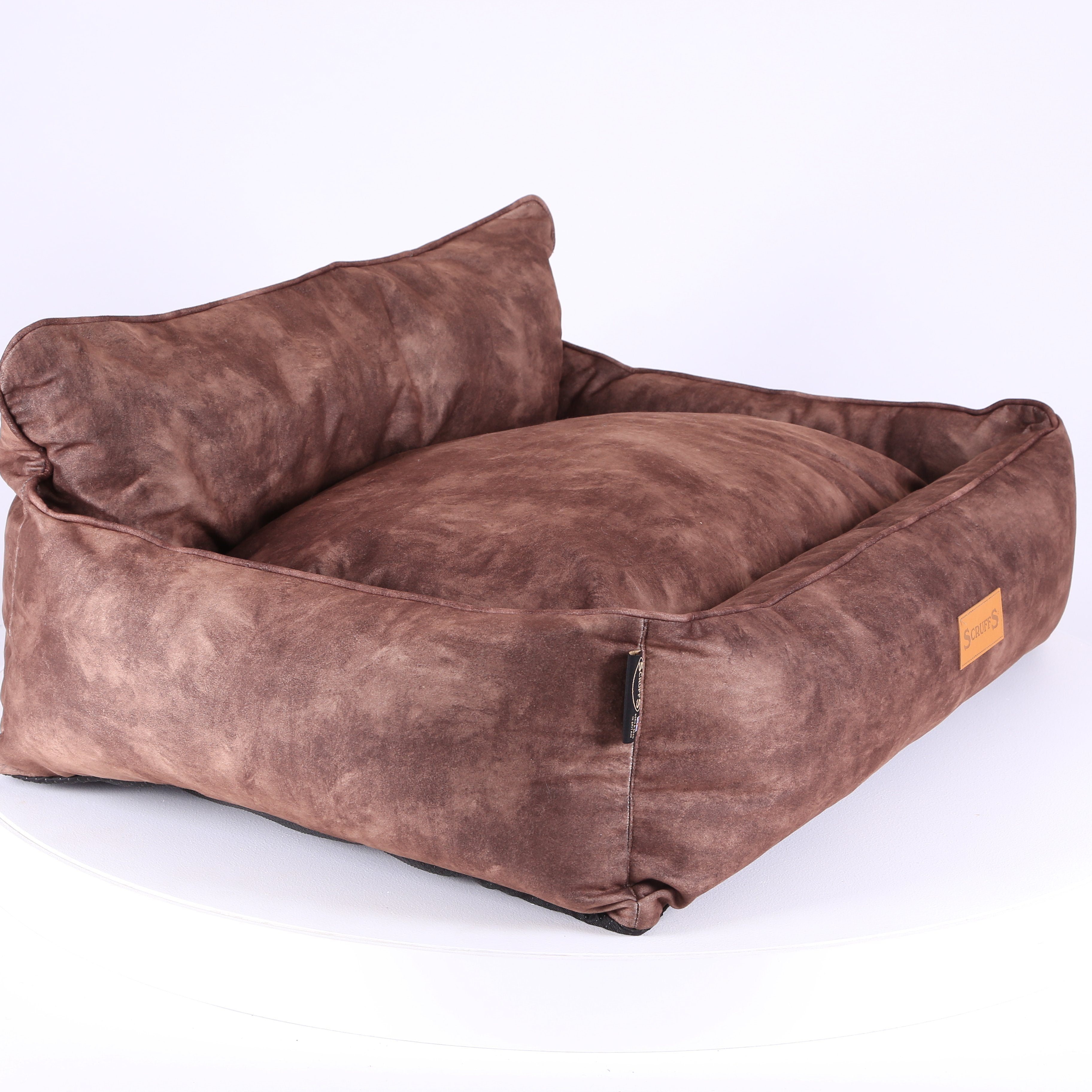 Kensington Box Bed - Chocolate Dog Bed Scruffs®