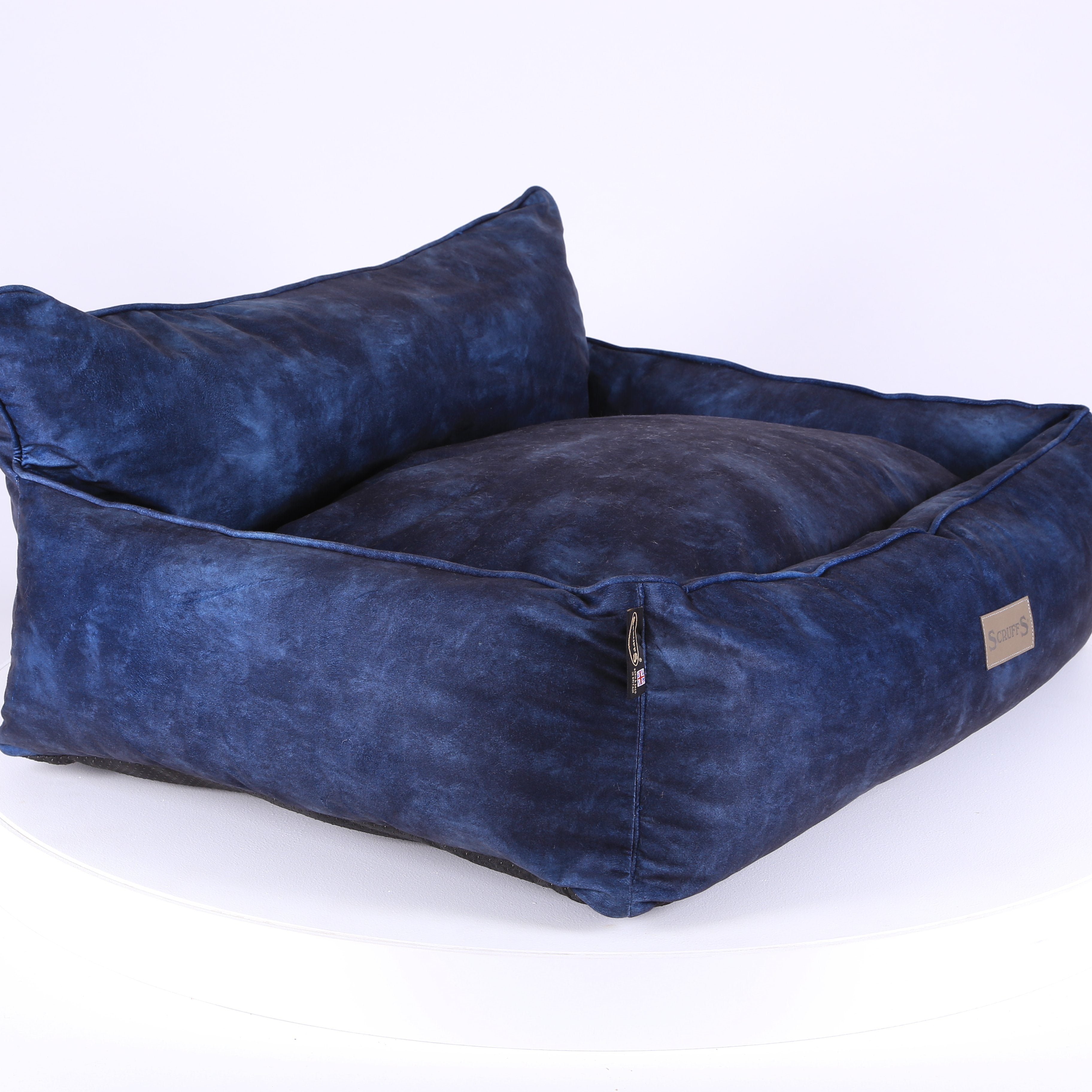 Kensington Box Bed - Navy Dog Bed Scruffs®