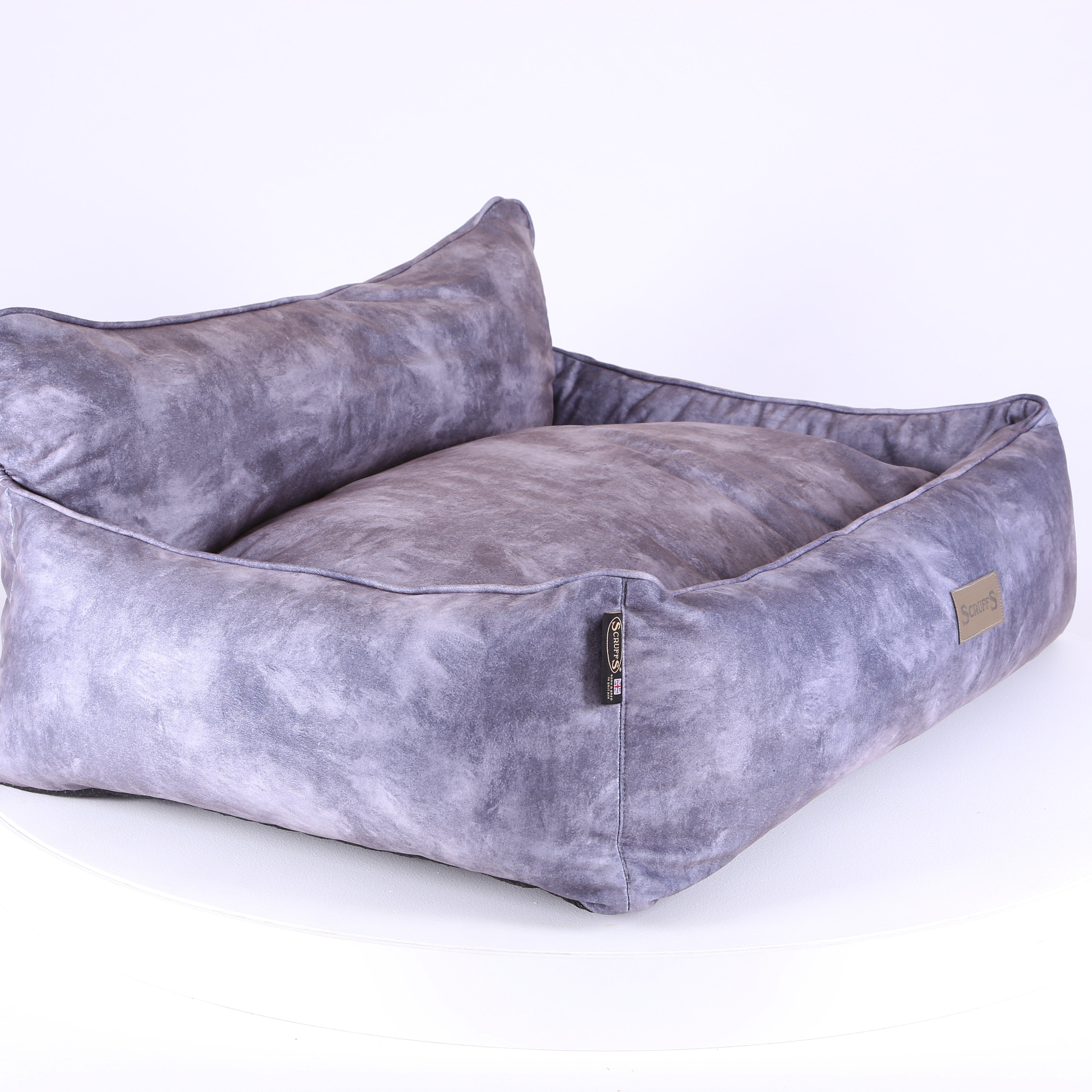 Kensington Box Bed - Grey Dog Bed Scruffs®