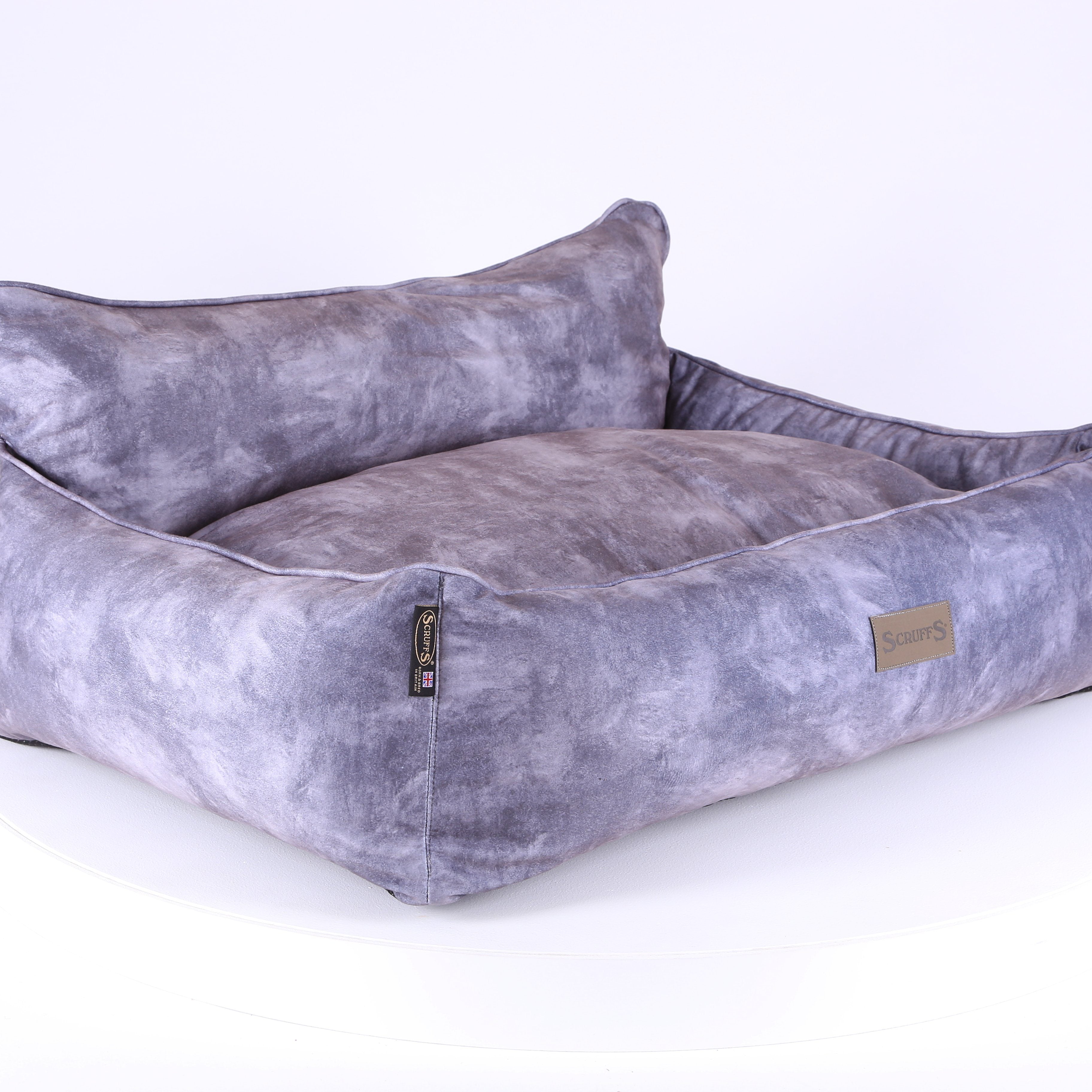 Kensington Box Bed - Grey Dog Bed Scruffs®