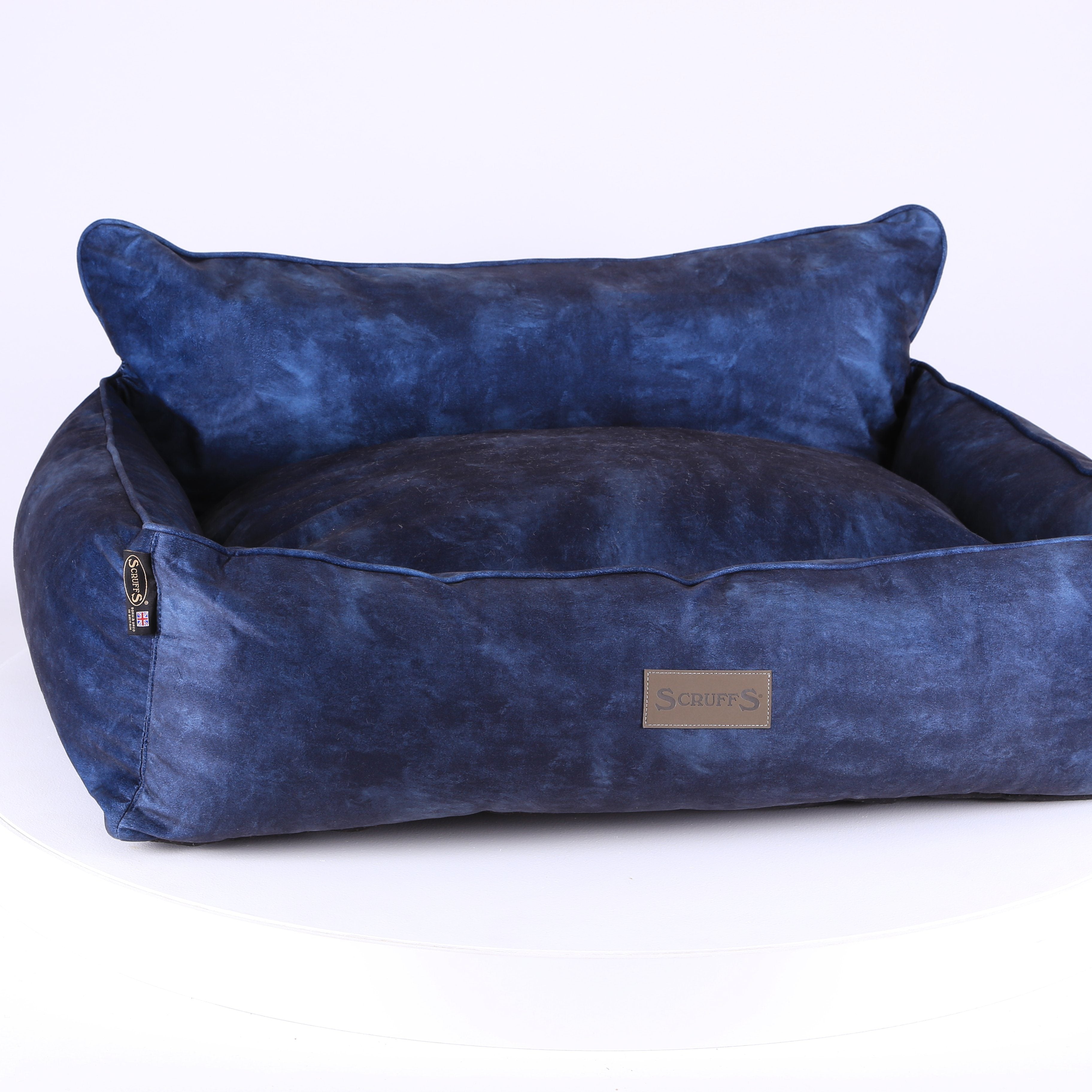 Kensington Box Bed - Navy Dog Bed Scruffs®