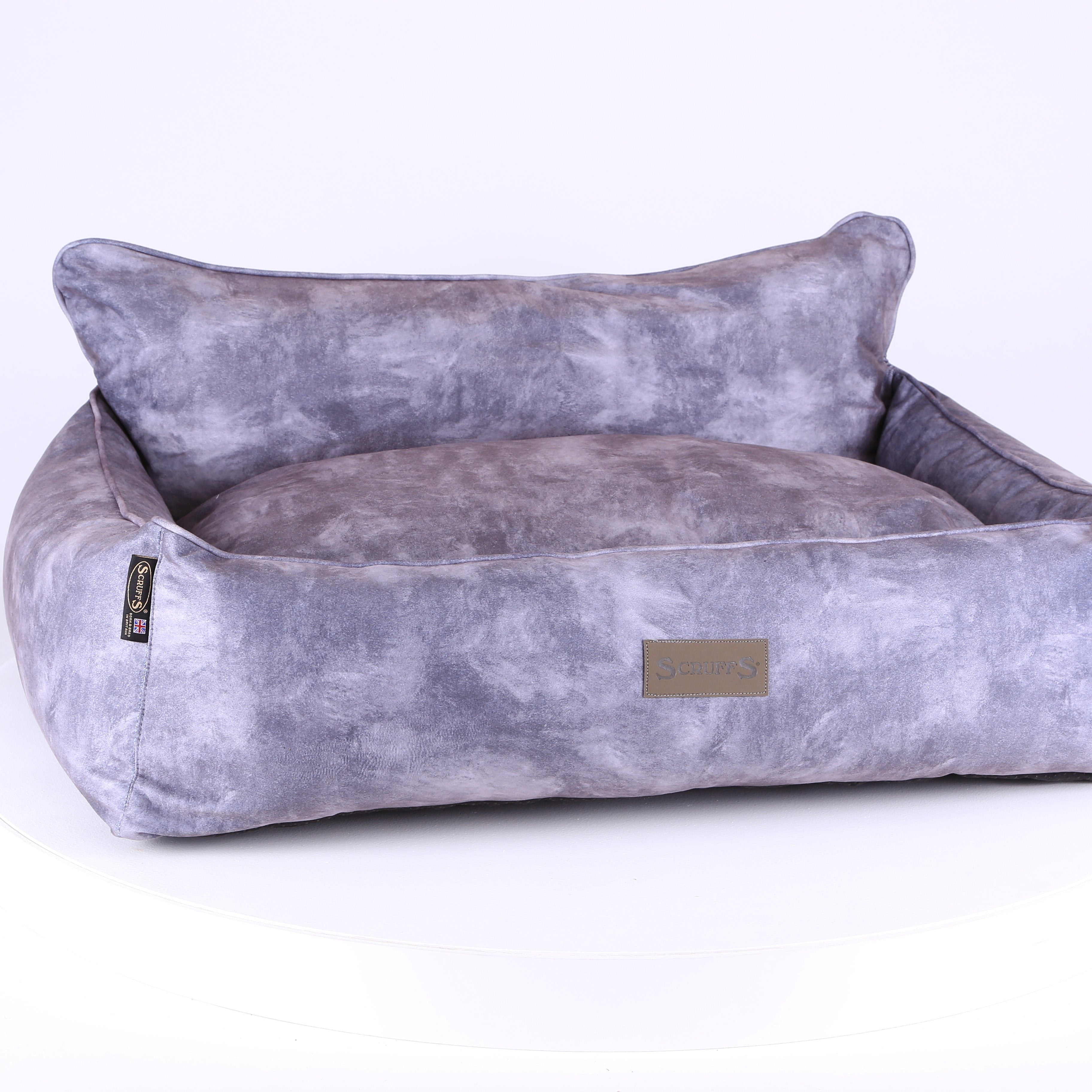 Kensington Box Bed - Grey Dog Bed Scruffs®