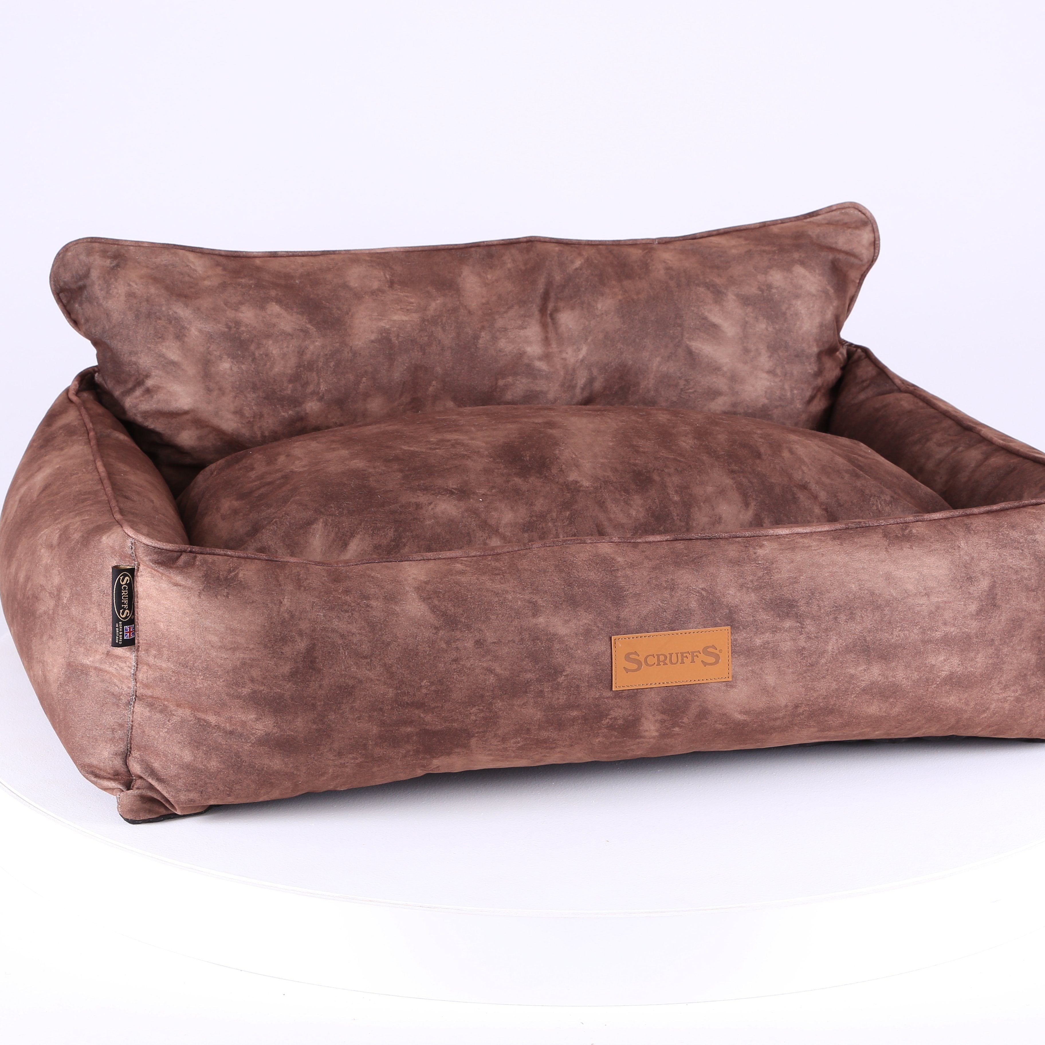 Kensington Box Bed - Chocolate Dog Bed Scruffs®