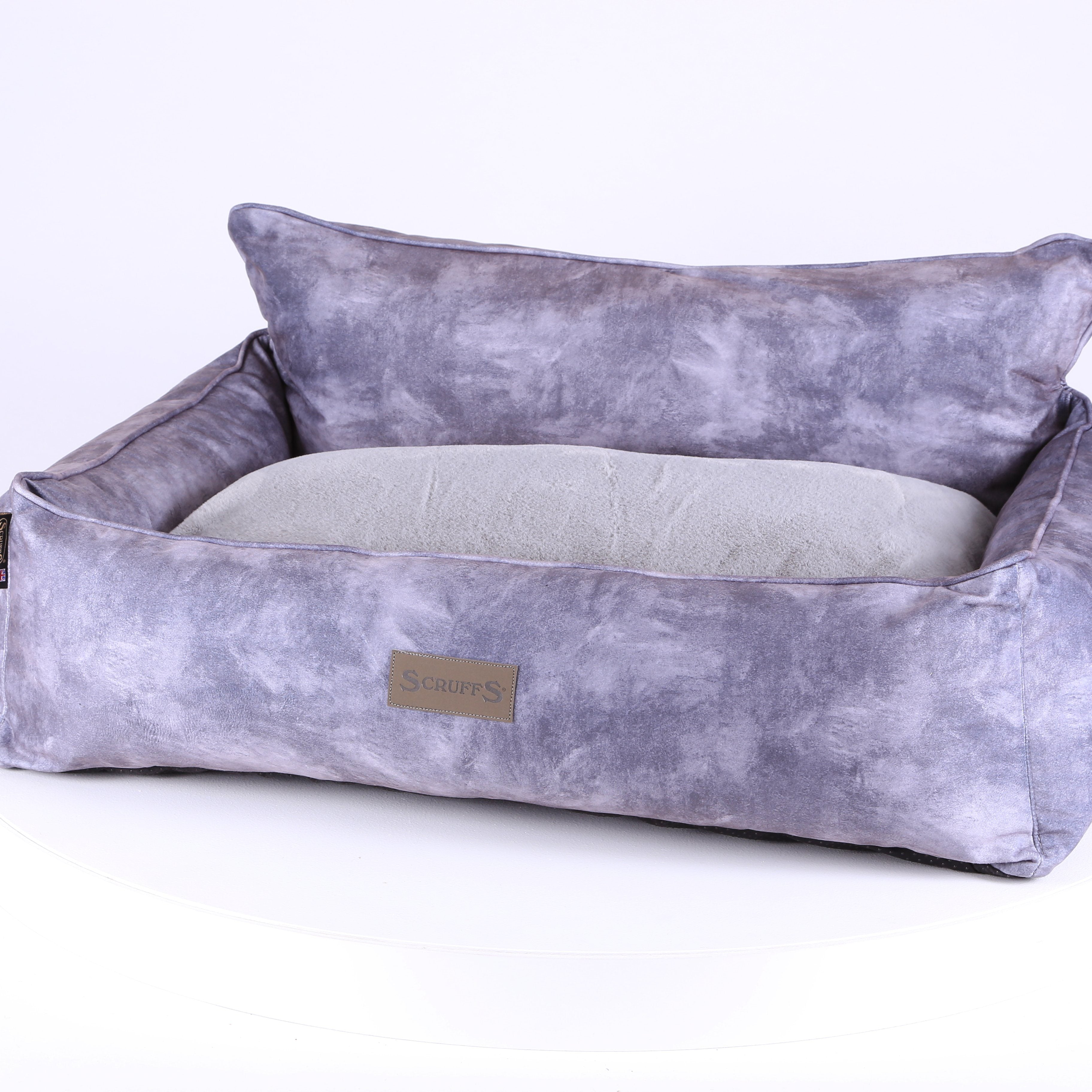 Kensington Box Bed - Grey Dog Bed Scruffs®