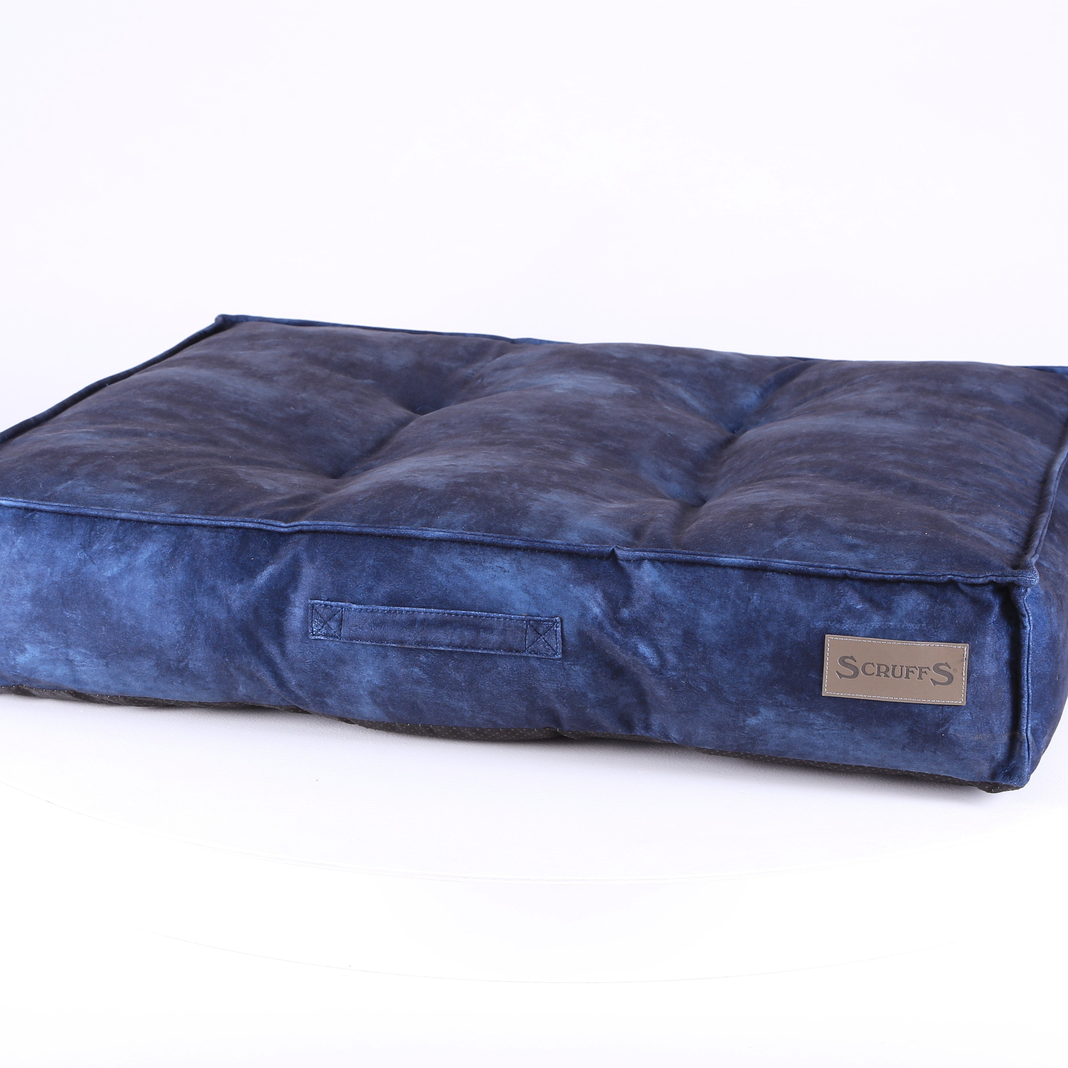 Kensington Mattress - Navy Dog Bed Scruffs®