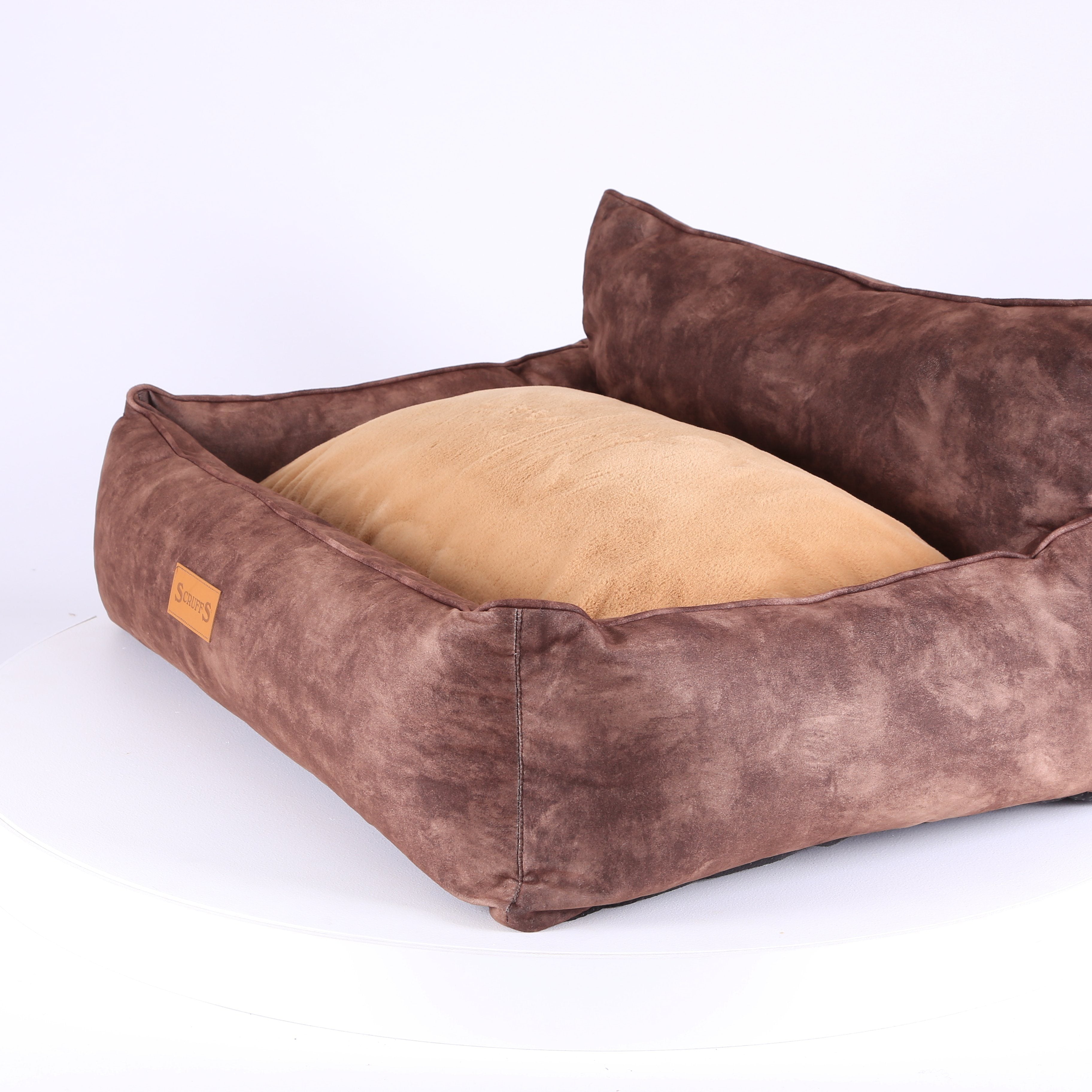Kensington Box Bed - Chocolate Dog Bed Scruffs®