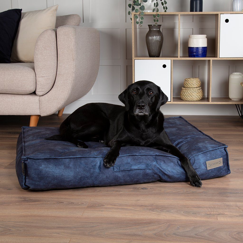 Kensington Mattress - Navy Dog Bed Scruffs®