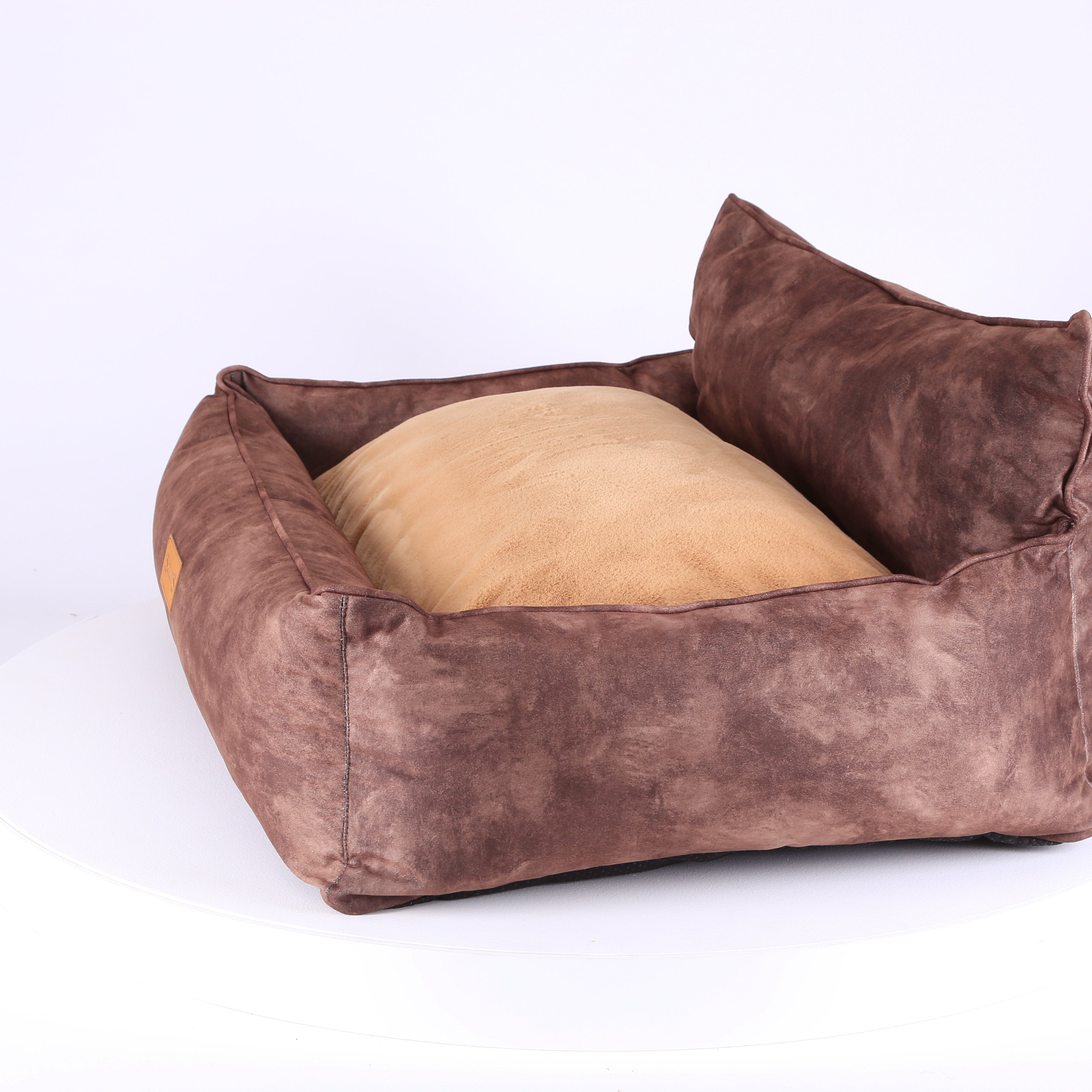 Kensington Box Bed - Chocolate Dog Bed Scruffs®