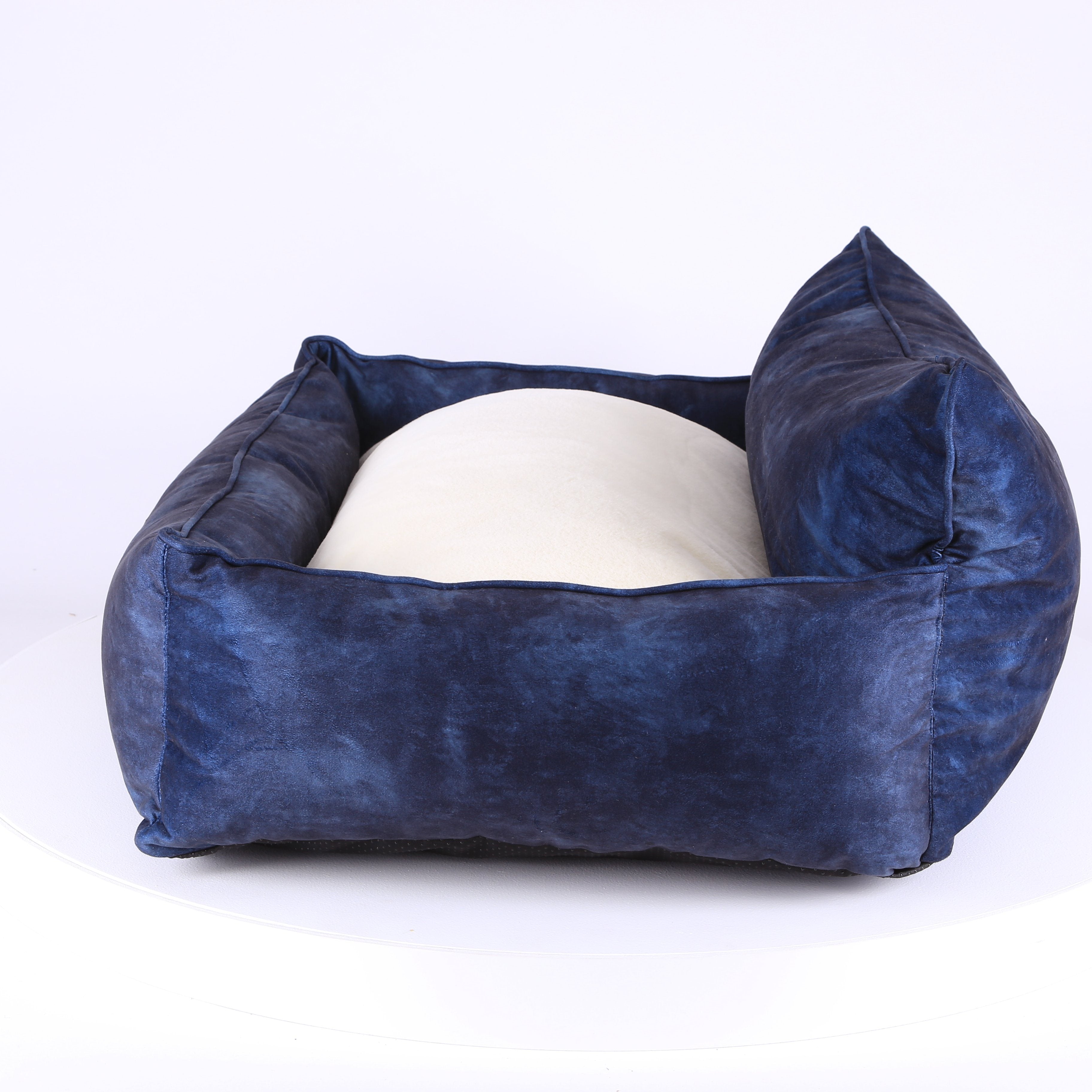 Kensington Box Bed - Navy Dog Bed Scruffs®