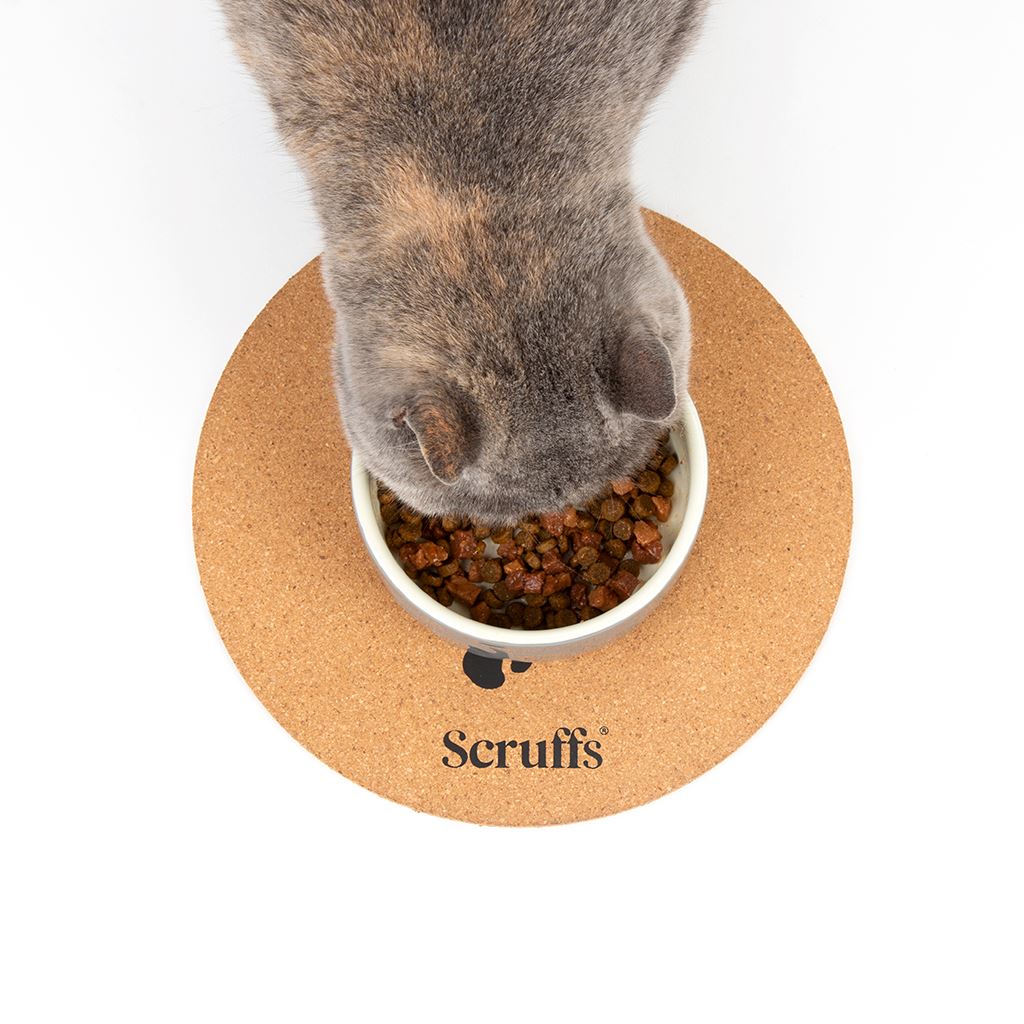 Scruffs 25cm Set of 2 Cork Pet Placemats - Wave & Paw Scruffs®