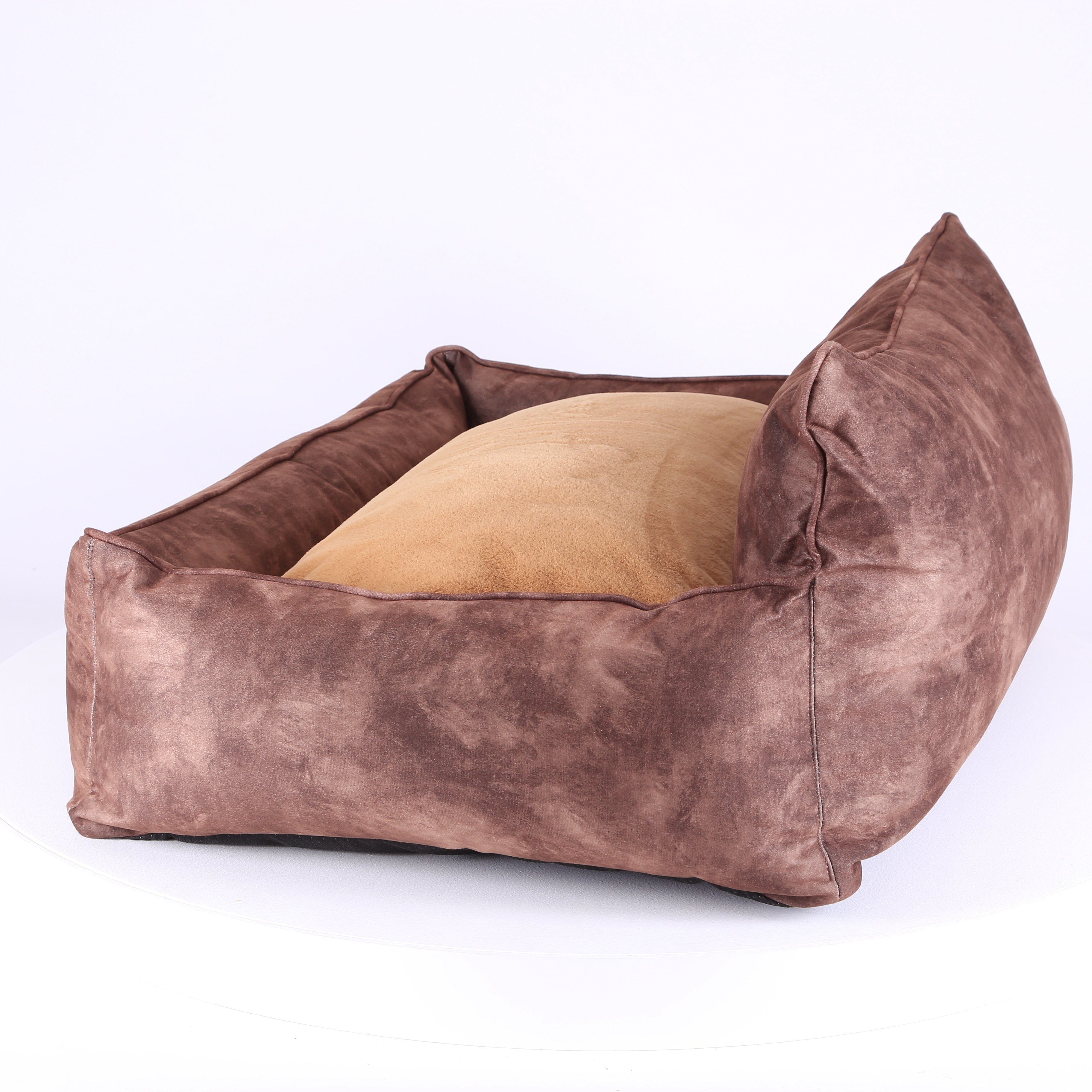 Kensington Box Bed - Chocolate Dog Bed Scruffs®