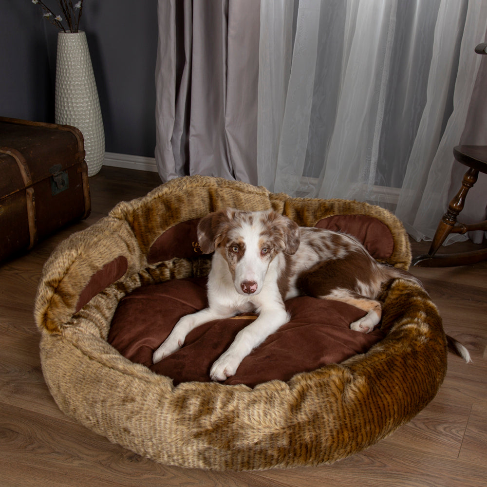 Cub Bear Dog Bed - Teddy Brown Scruffs®