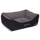 Thermal Box Bed - Black & Grey Dog Bed Scruffs®